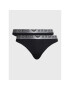 Emporio Armani Underwear Súprava 2 kusov stringových nohavičiek 163333 3R235 00020 Čierna - Pepit.sk