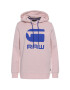 G-Star Raw Mikina Boyfriend Diamond Line Graphic Hooded D16236-A613-B243 Ružová Loose Fit - Pepit.sk