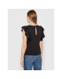 Guess Blúzka Frill Sleeve W2RH22 WEAE2 Čierna Regular Fit - Pepit.sk