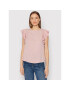 Guess Blúzka Frill Sleeve W2RH22 WEAE2 Ružová Regular Fit - Pepit.sk