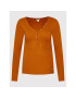 Guess Blúzka Henley W0BP1S R9I51 Oranžová Slim Fit - Pepit.sk