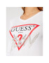 Guess Blúzka Icon W0BI04 K1810 Biela Slim Fit - Pepit.sk