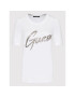 Guess Blúzka W2RR28 Z2NQ0 Biela Slim Fit - Pepit.sk