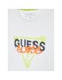 Guess Tričko I3RI02 K8HM0 Biela Regular Fit - Pepit.sk