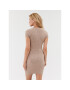 Guess Úpletové šaty W3BK0S Z3B50 Hnedá Bodycon Fit - Pepit.sk