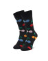 Happy Socks Ponožky Vysoké Unisex CHE01-9050 Čierna - Pepit.sk