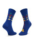 Happy Socks Ponožky Vysoké Unisex PIV01-6300 Modrá - Pepit.sk