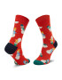 Happy Socks Ponožky Vysoké Unisex SNS01-4300 Červená - Pepit.sk