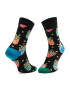 Happy Socks Súprava 2 párov vysokých ponožiek unisex XSNA02-6300 Čierna - Pepit.sk