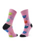 Happy Socks Súprava 3 párov vysokých ponožiek unisex XMJA08-0150 Čierna - Pepit.sk