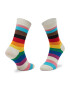 Happy Socks Súprava 3 párov vysokých ponožiek unisex XPRD08-1300 Biela - Pepit.sk