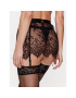 Hunkemöller Nočná košeľa Lace Garden 200424 Čierna - Pepit.sk