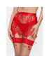 Hunkemöller Podväzkové pásy Lace Garter 200340 Červená - Pepit.sk