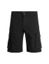 Jack&Jones Bavlnené šortky Zack 12184905 Čierna Regular Fit - Pepit.sk