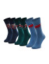 Jack&Jones Súprava 3 párov vysokých pánskych ponožiek Jacsanta Claus Sock Giftbox 12198046 Čierna - Pepit.sk