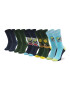 Jack&Jones Súprava 5 párov vysokých pánskych ponožiek Jacwave Skull Sock 12205322 r.OS Tmavomodrá - Pepit.sk