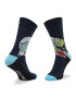 Jack&Jones Súprava 5 párov vysokých pánskych ponožiek Jacwave Skull Sock 12205322 r.OS Tmavomodrá - Pepit.sk