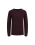 Jack&Jones Sveter 12157321 Bordová Regular Fit - Pepit.sk