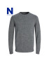 Jack&Jones Sveter Basic 12137190 Sivá Regular Fit - Pepit.sk