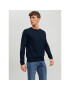 Jack&Jones Sveter Emil 12208364 Tmavomodrá Regular Fit - Pepit.sk