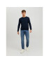 Jack&Jones Sveter Emil 12208364 Tmavomodrá Regular Fit - Pepit.sk