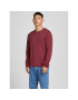 Jack&Jones Sveter Leo 12174001 Bordová Regular Fit - Pepit.sk