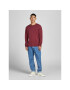 Jack&Jones Sveter Leo 12174001 Bordová Regular Fit - Pepit.sk