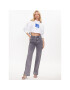 Karl Lagerfeld Jeans Mikina 231J1802 Biela Cropped Fit - Pepit.sk