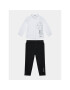 Karl Lagerfeld Kids Súprava košeľa a športové šortky Z98149 S Čierna Regular Fit - Pepit.sk