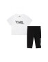 Karl Lagerfeld Kids Súprava tričko a nohavice Z98130 Biela Regular Fit - Pepit.sk