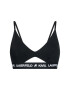 KARL LAGERFELD Podprsenka Bralette Peephole Logo 211W2101 Čierna - Pepit.sk