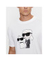 KARL LAGERFELD Tričko 755061 534241 Biela Regular Fit - Pepit.sk