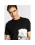 KARL LAGERFELD Tričko Crewneck 755103 512224 Čierna Regular Fit - Pepit.sk