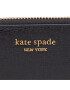 Kate Spade Veľká dámska peňaženka Monogram Saffiano Leather Zip Ar K8917 Čierna - Pepit.sk