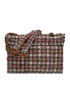 Kurt Geiger Kabelka 690-Tweed Kensington Bag 3614536609 Hnedá - Pepit.sk