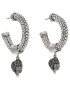 Kurt Geiger Náušnice Crystal Rope Hoops 9628863999 Strieborná - Pepit.sk