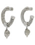 Kurt Geiger Náušnice Crystal Rope Hoops 9628863999 Strieborná - Pepit.sk