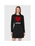 LOVE MOSCHINO Úpletové šaty WD0501E 2388 Čierna Regular Fit - Pepit.sk