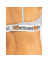 MOSCHINO Underwear & Swim Podprsenka s kosticami A4615 9003 Sivá - Pepit.sk