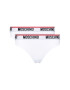 MOSCHINO Underwear & Swim Súprava 2 kusov brazílskych nohavičiek ZUA4745 9003 Biela - Pepit.sk