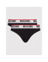 MOSCHINO Underwear & Swim Súprava 2 kusov klasických nohavičiek 4742 9003 Čierna - Pepit.sk