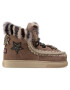 Mou Topánky Eskimo Sneaker Star Patch&Mink FW111006A Hnedá - Pepit.sk