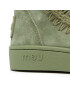 Mou Topánky Sneaker Monochrome Suede Matching Rubber Patch SW211021O Zelená - Pepit.sk