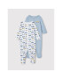 NAME IT Súprava 2 kusov dupačiek Nightsuit 13189124 Modrá Regular Fit - Pepit.sk