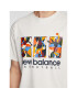 New Balance Tričko Hoops Abstract Graphic MT23587 Sivá Relaxed Fit - Pepit.sk