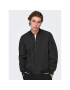 Only & Sons Bundy bomber Joshua 22023287 Čierna Regular Fit - Pepit.sk