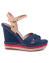 Pepe Jeans Espadrilky Ohara Jeans PLS90458 Tmavomodrá - Pepit.sk