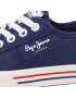 Pepe Jeans Tenisky Brady W Basic PLS31287 Tmavomodrá - Pepit.sk