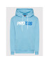 PROSTO. Mikina KLASYK Hoodie Ups 2024 Modrá Regular Fit - Pepit.sk