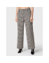 ROTATE Bavlnené nohavice Sparkly Houndstooth RT1901 Biela Relaxed Fit - Pepit.sk